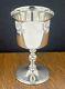 English Sterling Silver Wine Goblet Glass Birmingham 1972