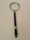 European 12 Magnifying Glass, Sterling Silver & Enamel Handle