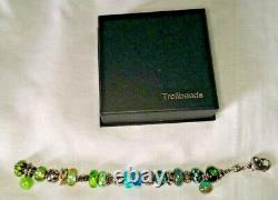 Excellent condition! TROLLBEADS Under the Sea Charm Bracelet-Blue & Green