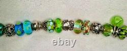 Excellent condition! TROLLBEADS Under the Sea Charm Bracelet-Blue & Green