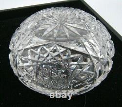 Fantastic Sterling Silver & Cut Glass Abp Powder Jar Exc Quality