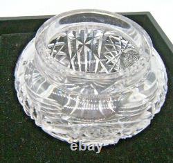 Fantastic Sterling Silver & Cut Glass Abp Powder Jar Exc Quality