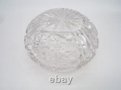 Fantastic Sterling Silver & Cut Glass Abp Powder Jar Exc Quality