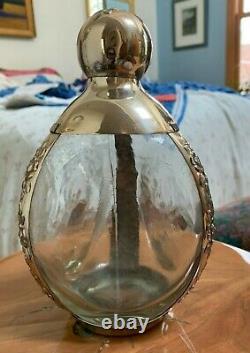 Fine vintage Maciel sterling silver and glass decanter