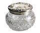 Foster And Bailey Sterling Silver & Cut Glass Vanity Jar, Circa 1900