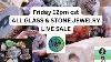 Friday All Stone Glass Costume Jewelry W A Little Bit Of Sterling Silver 12pm Cst