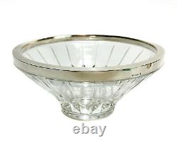 Gebruder German Sterling Silver and Cut Glass Bowl