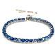 Gemstone Heated 5 Mm. Blue Sapphire Bracelet 10.5 925 Sterling Silver