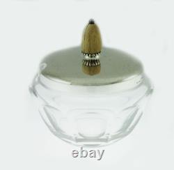 Georg Jensen # 80 Sterling Silver Glass Condiment Confiture Jam Preserve Jar