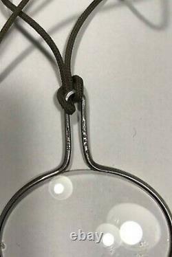 Georg Jensen String with Sterling Silver Pendant No 400 (Magnifying Glass) Torun