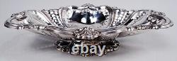 Glass Bowls Antique Edwardian Classical Pierced English Sterling Silver 1902