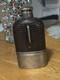 Glass Flask Sterling Silver Reptilian Skin Overlay Gorham S649 No Mono Rare