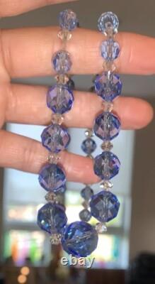 Gorgeous 1930's German Sterling Graduated Glass Art Deco Crystal Necklace? Sign Gorgeous 1930's German Sterling Graduated Glass Art Deco Crystal Necklace? Sign