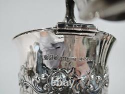 Gorham Claret Jug D1566/14A American Brilliant Cut Glass ABC Sterling Silver