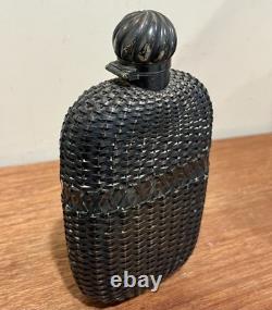 Gorham Sterling Silver Basketweave Flask