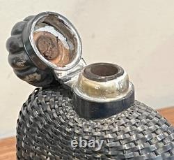 Gorham Sterling Silver Basketweave Flask