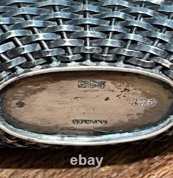 Gorham Sterling Silver Basketweave Flask