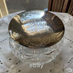 Gorham Sterling Silver Hope Glass Works American Brilliant Puff Box C. 1900 2oz