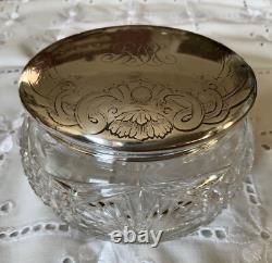 Gorham Sterling Silver Hope Glass Works American Brilliant Puff Box C. 1900 2oz