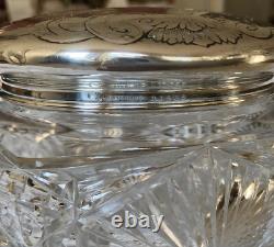 Gorham Sterling Silver Hope Glass Works American Brilliant Puff Box C. 1900 2oz