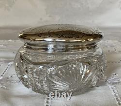 Gorham Sterling Silver Hope Glass Works American Brilliant Puff Box C. 1900 2oz