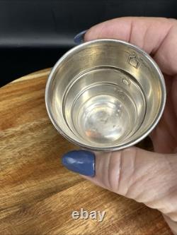 Gorham Sterling Silver Stoplight Jigger Shot Glass Measure #354 Barware