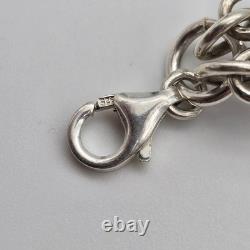 Gray Pearl Dichroic Art Glass Sterling Silver Hinged Adj. Tennis Bracelet