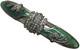 Heirloom 73 Vintage Creations Sterling Silver 925 Marcasite Green Glass Brooch