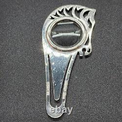 HERMES Loupe, magnifying glass, bookmark Sterling Silver Horse Head Motif