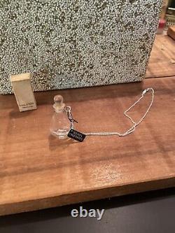 Halston Perfume Bottle Pendant Necklace With Sterling Chain Elsa Peretti Design