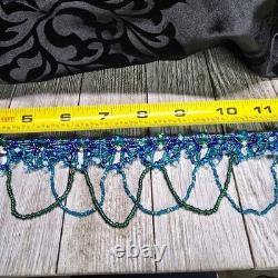 Handmade 925 Sterling Silver Blue/Green Victorian Necklace Earrings Bracelet