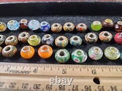 Handmade Glass/Clay Beads Sterling Silver Center Ready2Wear