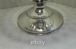 Hawkes Cut Glass Bowl with Sterling Silver Base Morris County Golf Club