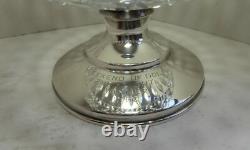 Hawkes Cut Glass Bowl with Sterling Silver Base Morris County Golf Club
