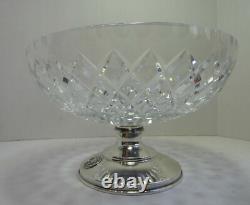 Hawkes Cut Glass Bowl with Sterling Silver Base Morris County Golf Club