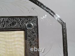 Hawkes Frame Picture Photo Antique Art Deco American Sterling Silver & Glass