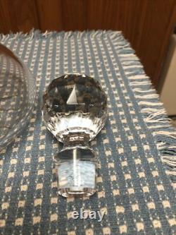 Heavy Glass Sterling Silver Decanter Bottle Mark 3 Lbs 14oz 7 X 10.5 Crystal