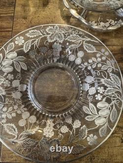 Heavy Sterling Overlay Vintage Glass Pieces