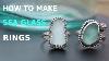 How To Make Sea Glass Rings Ep1 Silversmithing Vlog Handmade Jewelry Progress Asmr