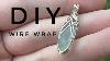 How To Wire Wrap Beach Glass Diy Basic Pendant Tutorial