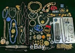 Huge Estate Jewelry Lot 14K Gold Sterling Silver Gemstone Brighton Givenchy Vtg