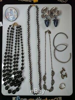 Huge Estate Jewelry Lot 14K Gold Sterling Silver Gemstone Brighton Givenchy Vtg