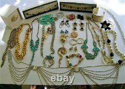 Huge Lot Vintage To Now Costume & Silver 925 Jewelry 50 Pounds All Wearable