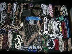 Huge Lot Vintage To Now Costume & Silver 925 Jewelry 50 Pounds All Wearable