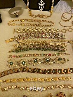 INCREDIBLE HIGH END VINTAGE TO MODERN RHINESTONE JEWELRY LOT Weiss Schriener