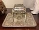 Inkwell Sterling Silver Je Caldwell Crystal Glass Reservoir Antique Plate 5.5