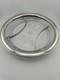 International Antique Cut Glass Sterling Silver Divided Platter Tray 10 Vintage