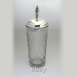 International Sterling Silver And Glass Royal Danish Cocktail Shaker 1939