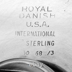 International Sterling Silver And Glass Royal Danish Cocktail Shaker 1939