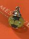 James Avery Green Conical Finial Art Glass Bead Charm Cut Loop Gift Box Retired